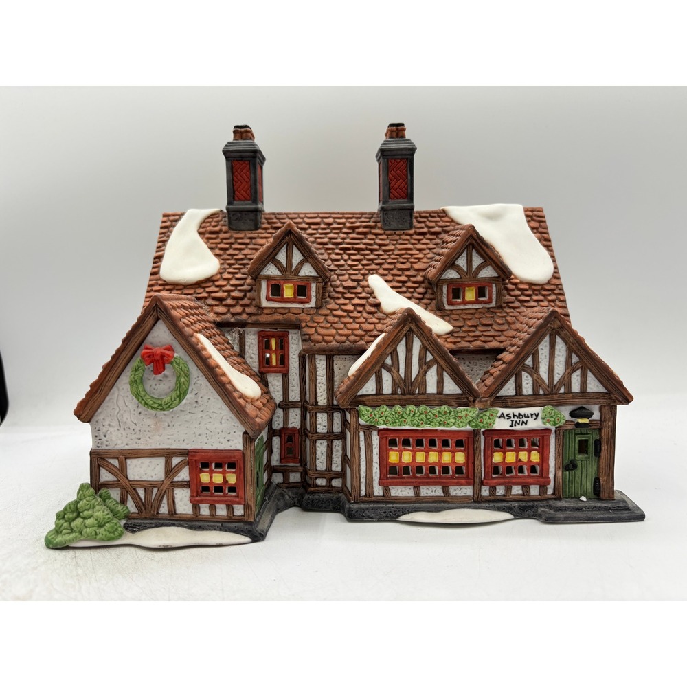 Department 56 1991 Vintage HVC Dickens Village Series Ashbury Inn 5555-7 Retired
